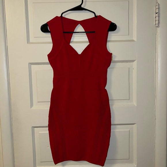 Vintage GUESS Bodycon Mini Cocktail Dress - Picture 3 of 7